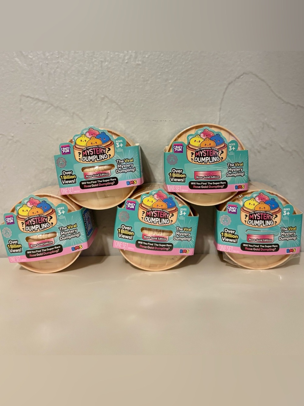 5x Viral Mystery Dumpling Rose Gold Mini Edition Collectible Toys RMS Crazy Fun